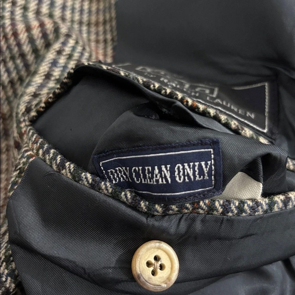 Polo by Ralph Lauren  Plaid Wool Men’s Sport Jacket Blazer Size XL‎